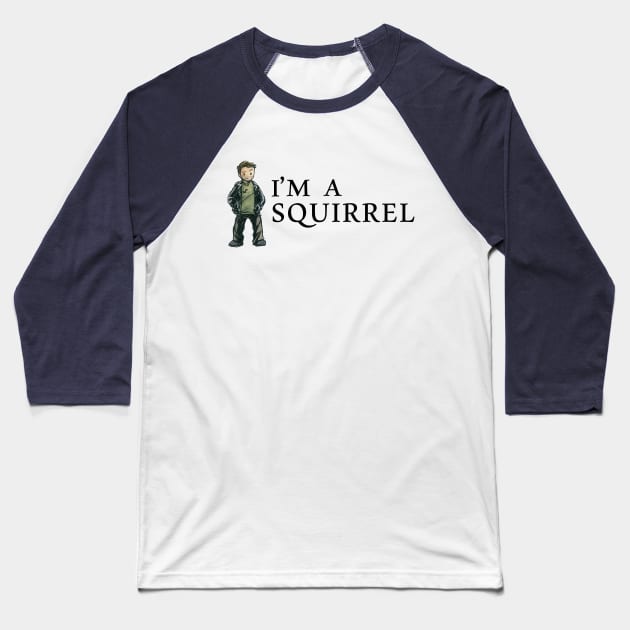 Squirrel Baseball T-Shirt by AmberStone